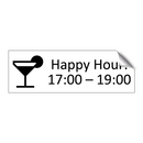 Happy Hour: 17:00 – 19:00