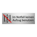 Im Notfall keinen Aufzug benutzen