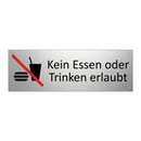 Kein Essen oder Trinken erlaubt