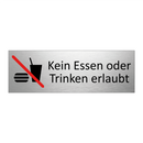 Kein Essen oder Trinken erlaubt