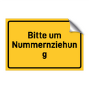 Bitte um Nummernziehung