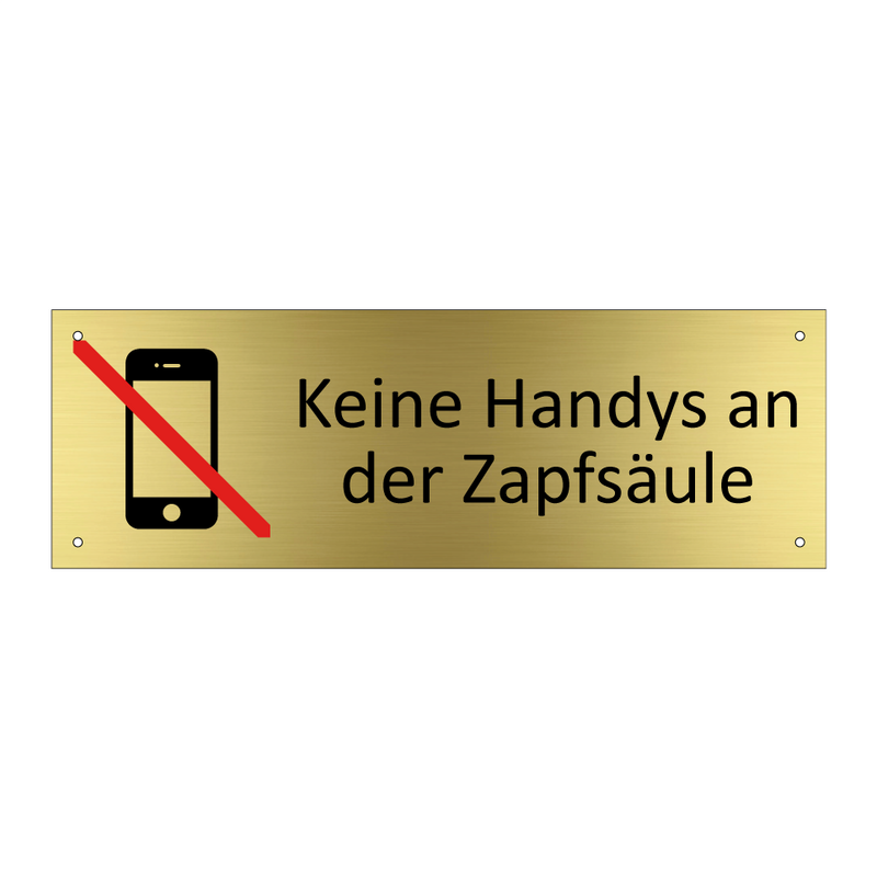 Keine Handys an der Zapfsäule