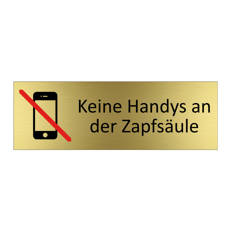 Keine Handys an der Zapfsäule
