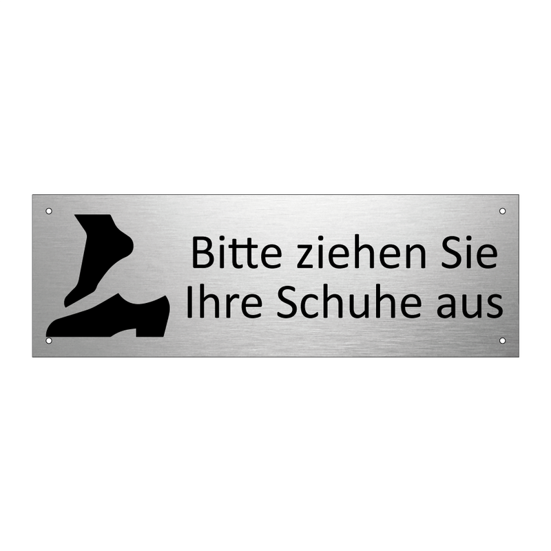 Bitte ziehen Sie Ihre Schuhe aus