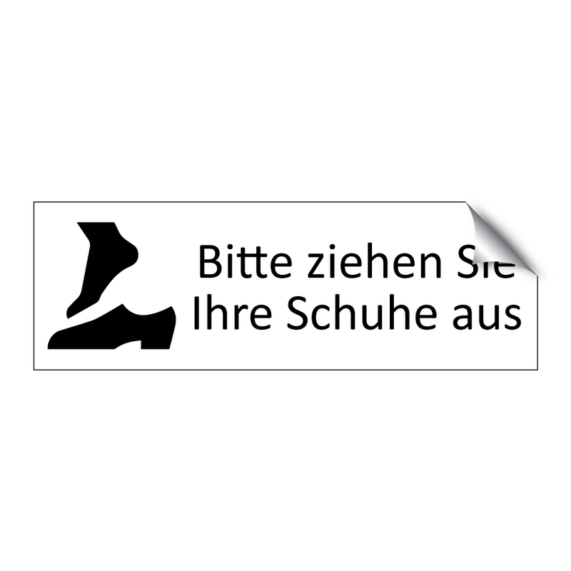 Bitte ziehen Sie Ihre Schuhe aus