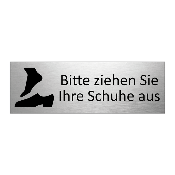 Bitte ziehen Sie Ihre Schuhe aus