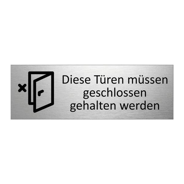 Diese Türen müssen geschlossen gehalten werden