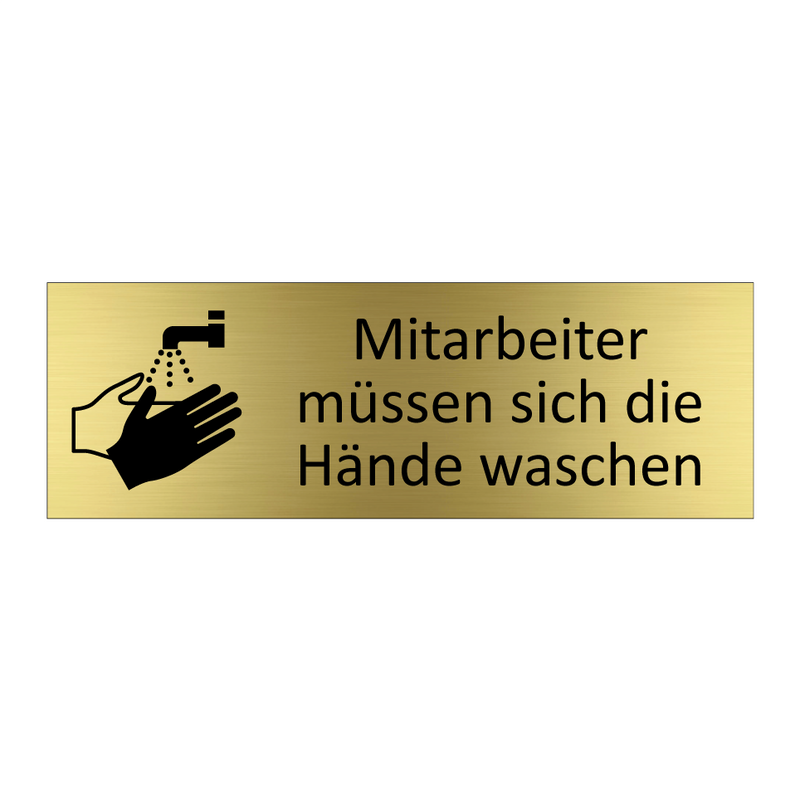 Mitarbeiter müssen sich die Hände waschen