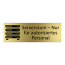 Serverraum – Nur für autorisiertes Personal