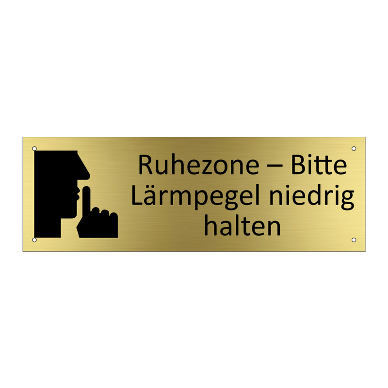 Ruhezone – Bitte Lärmpegel niedrig halten