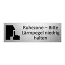Ruhezone – Bitte Lärmpegel niedrig halten