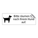 Bitte räumen Sie nach Ihrem Hund auf.