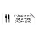 Frühstück wird hier serviert: 07:00 – 10:00