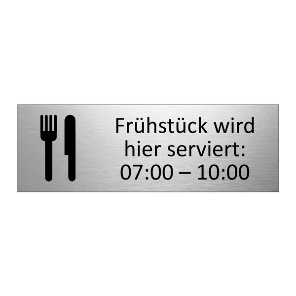 Frühstück wird hier serviert: 07:00 – 10:00