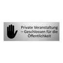 Private Veranstaltung – Geschlossen für die Öffentlichkeit