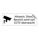 Hinweis: Dieser Bereich wird von CCTV überwacht