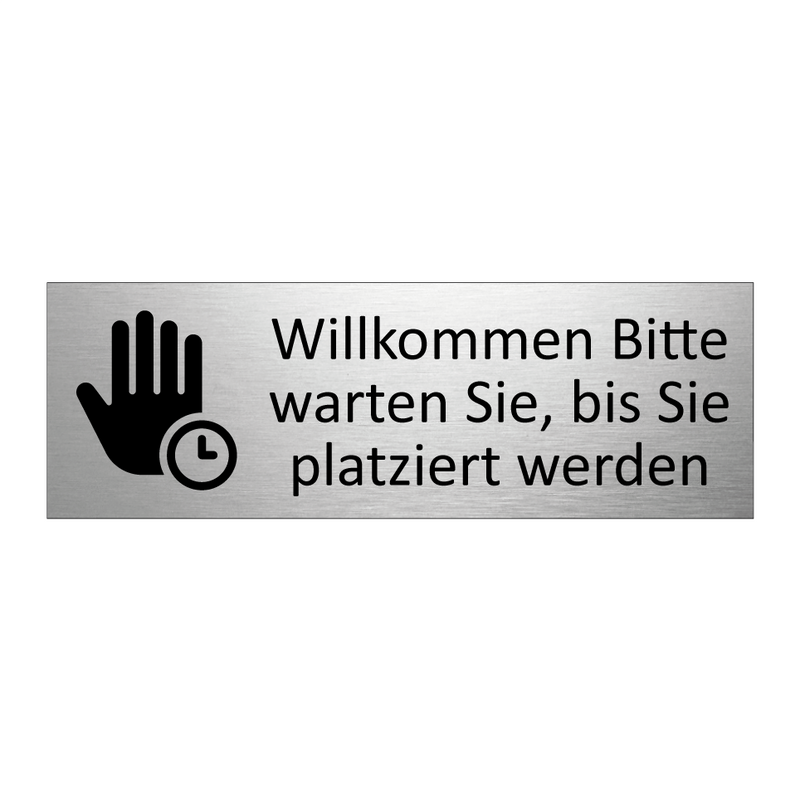 Willkommen Bitte warten Sie, bis Sie platziert werden