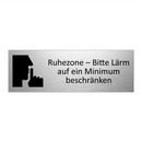 Ruhezone – Bitte Lärm auf ein Minimum beschränken