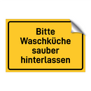 Bitte Waschküche sauber hinterlassen