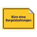 Büro ohne Bargeldzahlungen