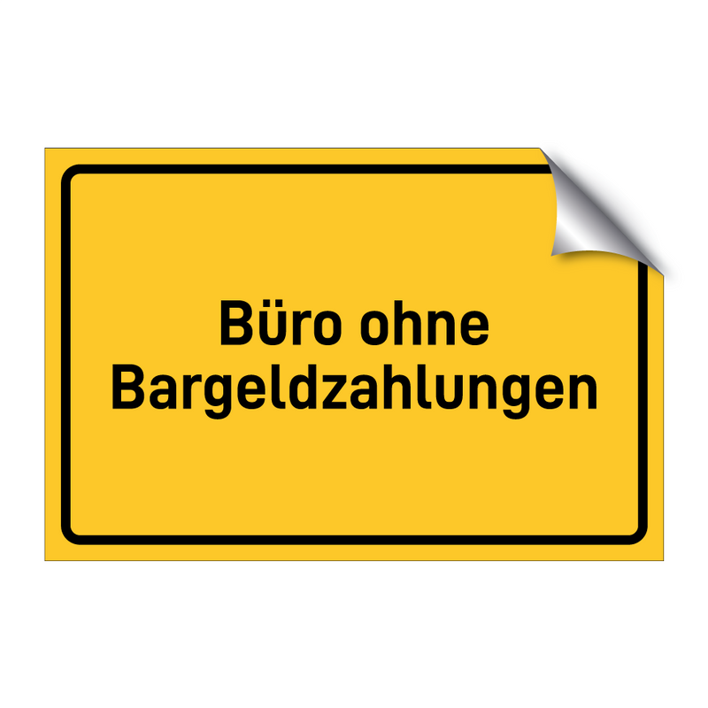 Büro ohne Bargeldzahlungen
