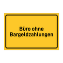 Büro ohne Bargeldzahlungen