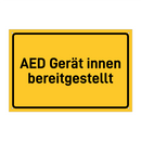 AED Gerät innen bereitgestellt & AED Gerät innen bereitgestellt & AED Gerät innen bereitgestellt