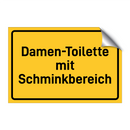 Damen-Toilette mit Schminkbereich