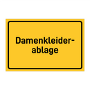Damenkleider- ablage