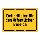 Defibrillator für den öffentlichen Bereich