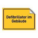 Defibrillator im Gebäude