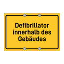 Defibrillator innerhalb des Gebäudes