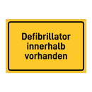 Defibrillator innerhalb vorhanden