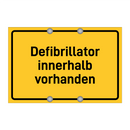 Defibrillator innerhalb vorhanden