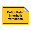 Defibrillator innerhalb vorhanden