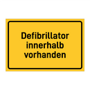 Defibrillator innerhalb vorhanden