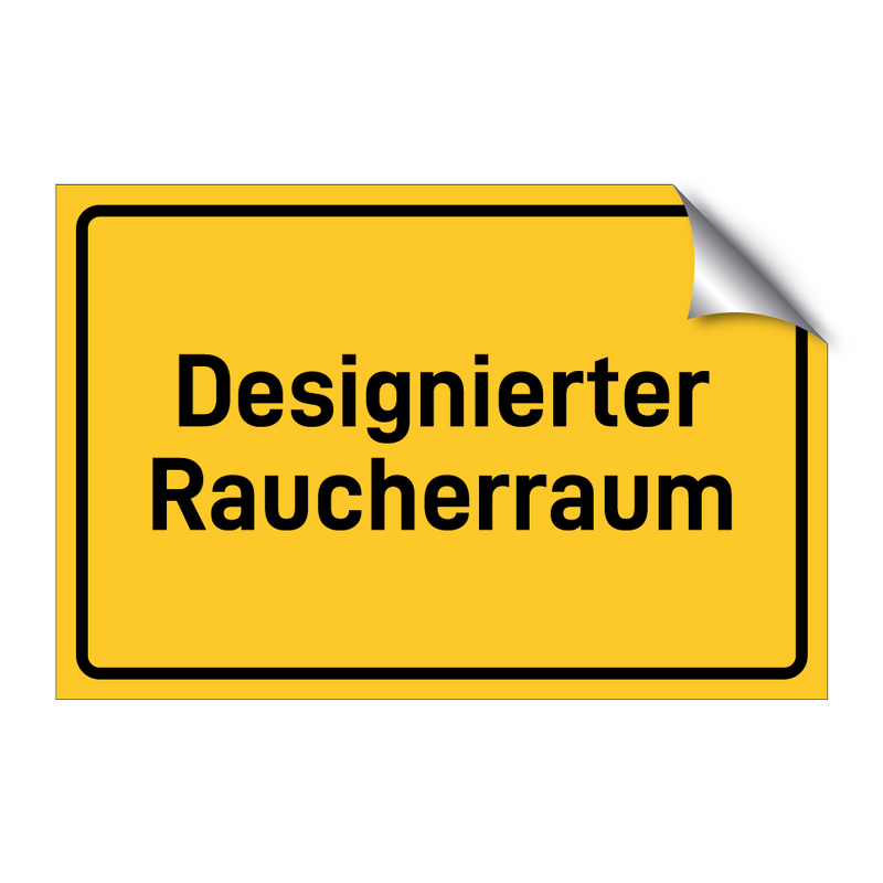 Designierter Raucherraum