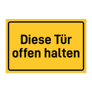 Diese Tür offen halten