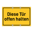 Diese Tür offen halten