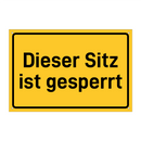 Dieser Sitz ist gesperrt