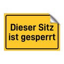 Dieser Sitz ist gesperrt