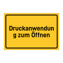 Druckanwendung zum Öffnen