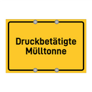 Druckbetätigte Mülltonne