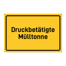Druckbetätigte Mülltonne