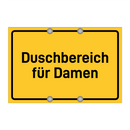 Duschbereich für Damen
