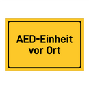 AED-Einheit vor Ort