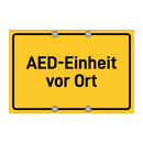 AED-Einheit vor Ort