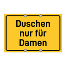 Duschen nur für Damen