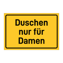 Duschen nur für Damen