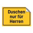 Duschen nur für Herren